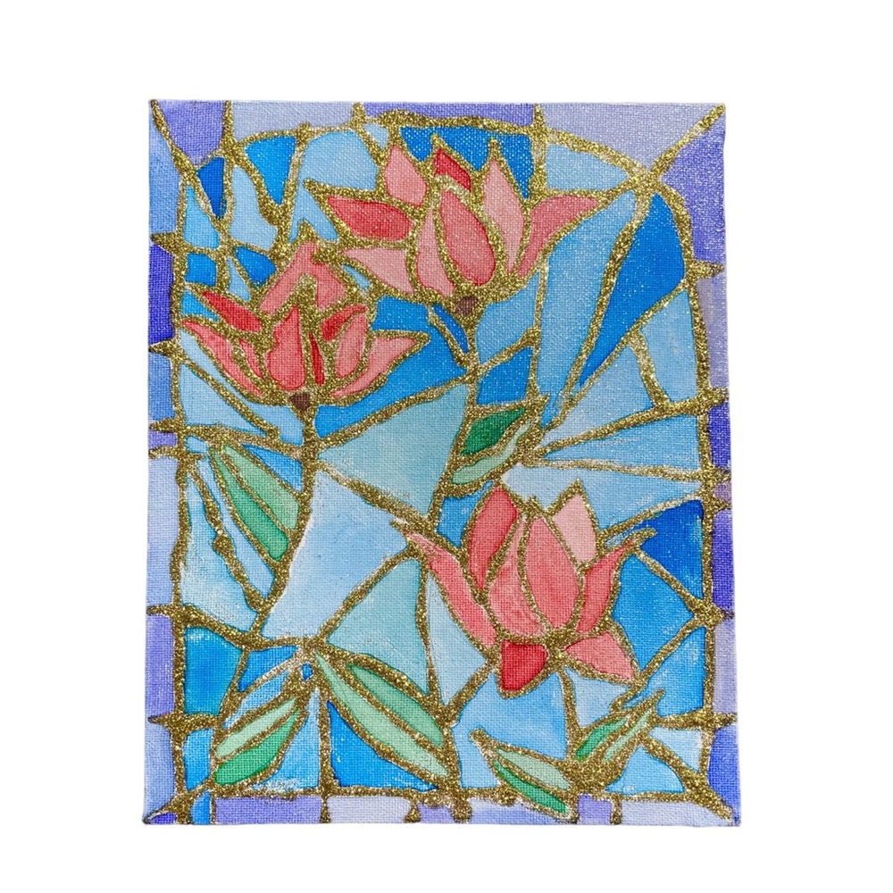 Stained glass painting 8x11”